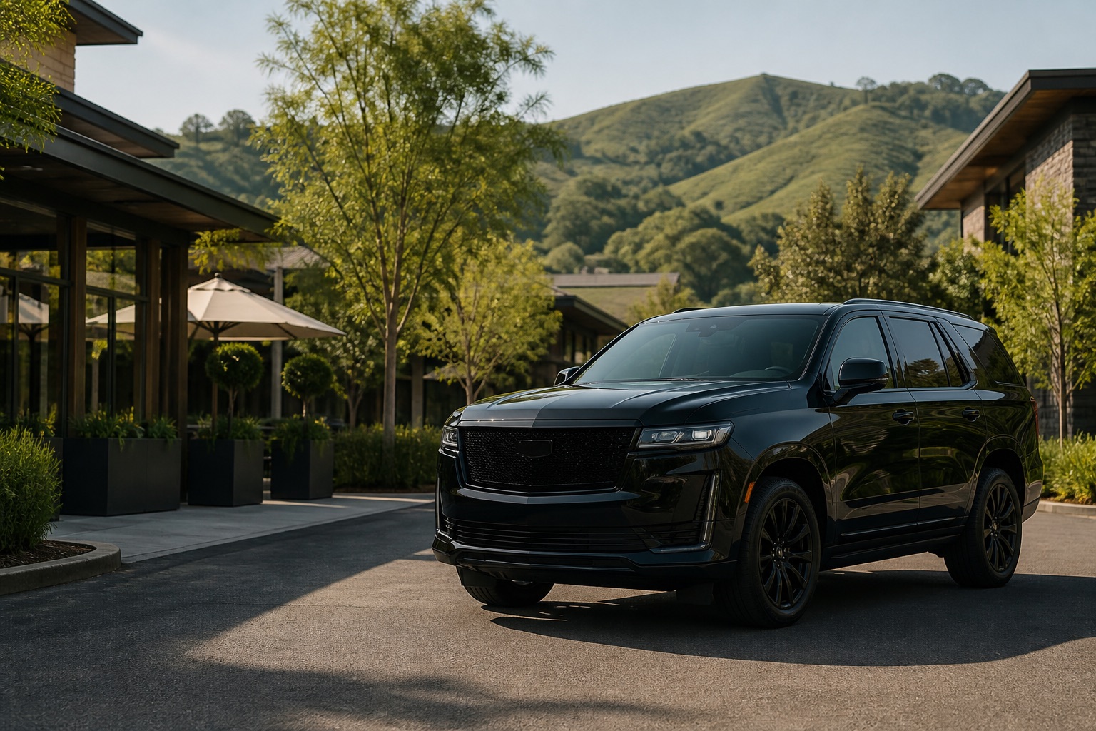 Corte Madera landscape for private car and chauffeur service