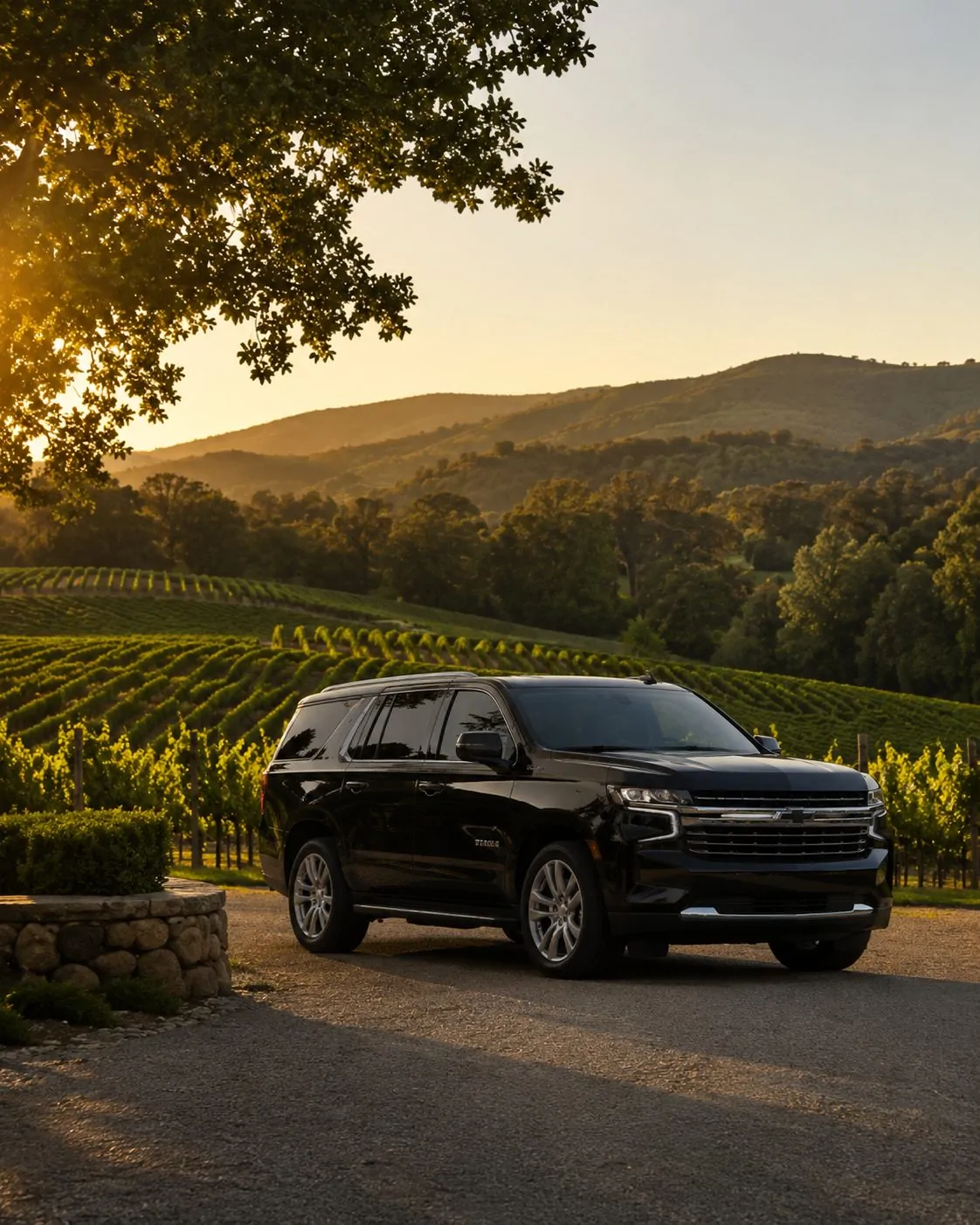 Private SUV chauffeur service for Napa and Sonoma wine tours