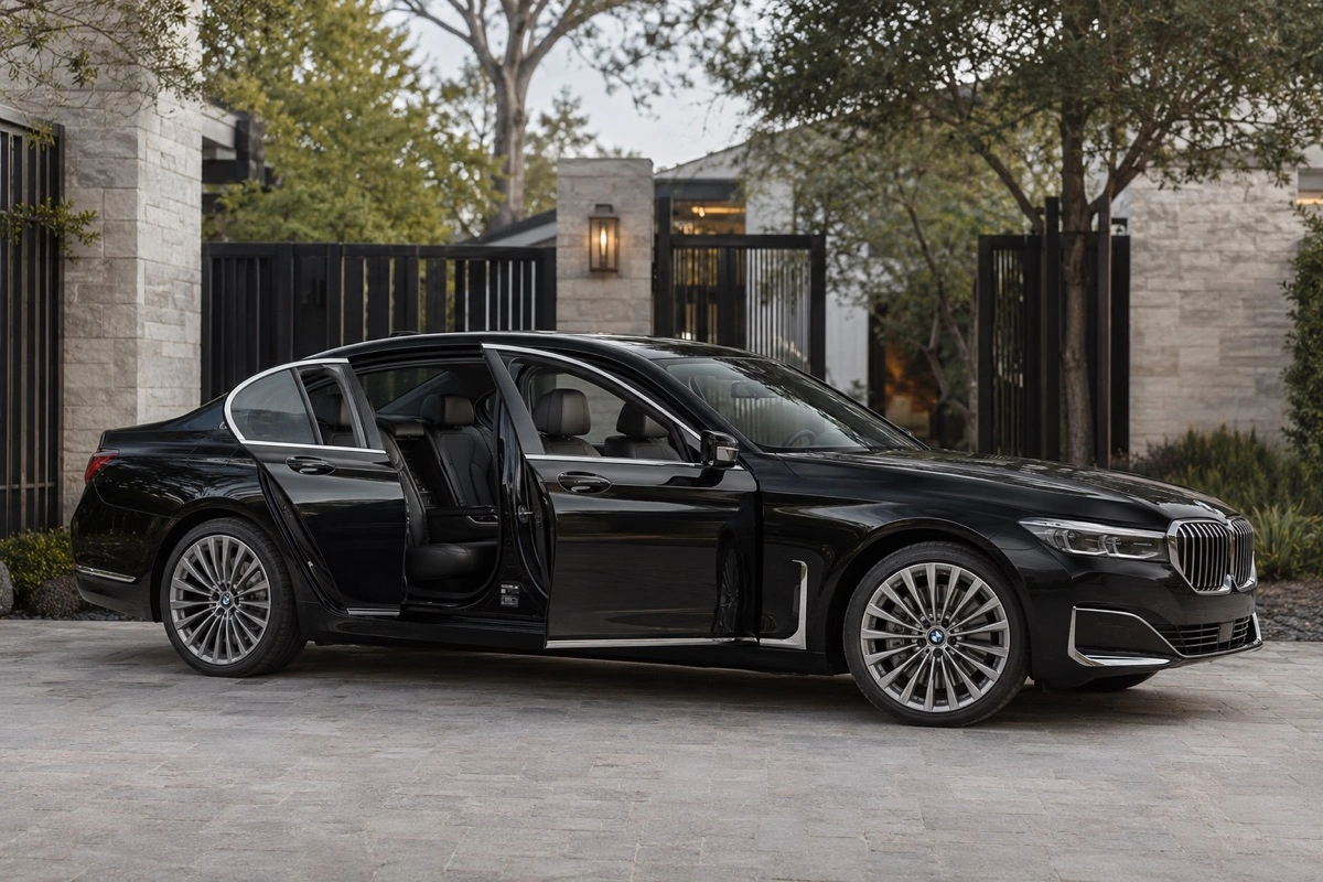 Luxury sedan option for private chauffeur service