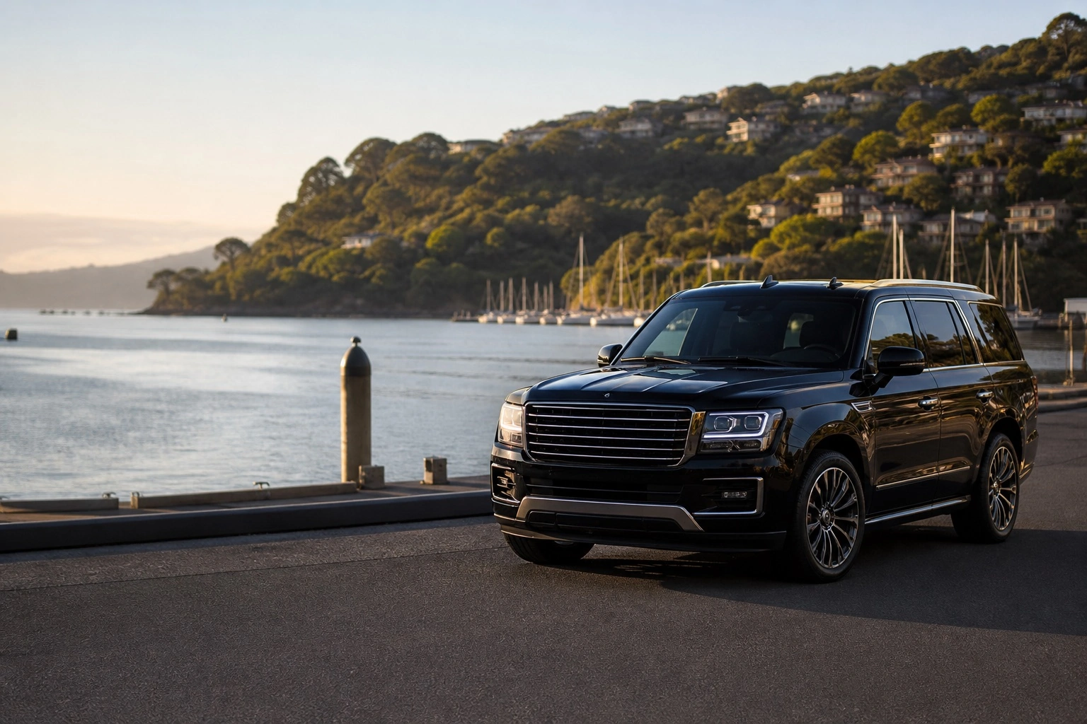 Sausalito waterfront for private car and chauffeur service